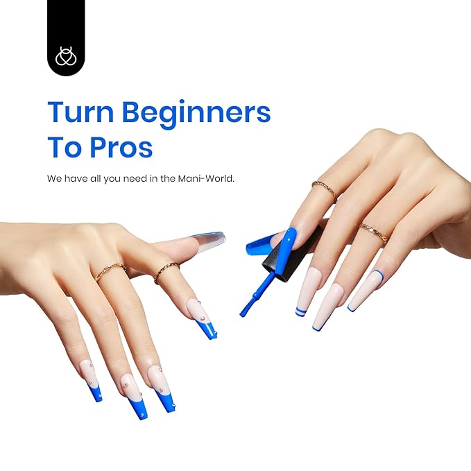 Beetles Blue Gel Nail Polish, 1Pcs 15ml Electric Punk Bright Blue Color Gel Polish Soak Off Uv LED Nail Art DIY Nail Manicure for Girls Women Gifts