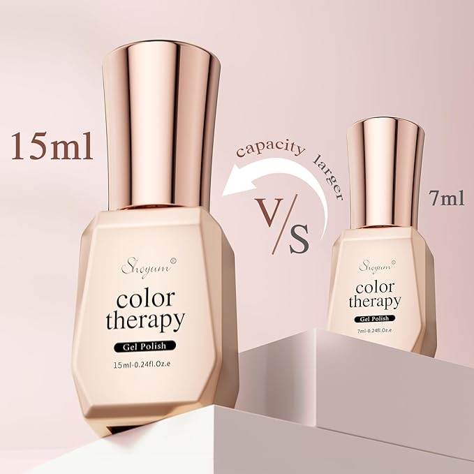 Nude Pink Gel Nail Polish 15ml Natural Neutral Gel Polish Color Soak Off U V LED Nail Lamp Gel Polish Nail Art Gel 0.51Oz Gift for Women
