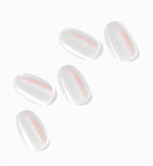 NOVA, Semi Cured Gel Nail Strips (Mirror Mirror) - The 10 Minute Manicure. Salon Quality, Female Founded, Easy to Apply & Remove, use with Any lamp - Incl. Nail File & Wooden Stick