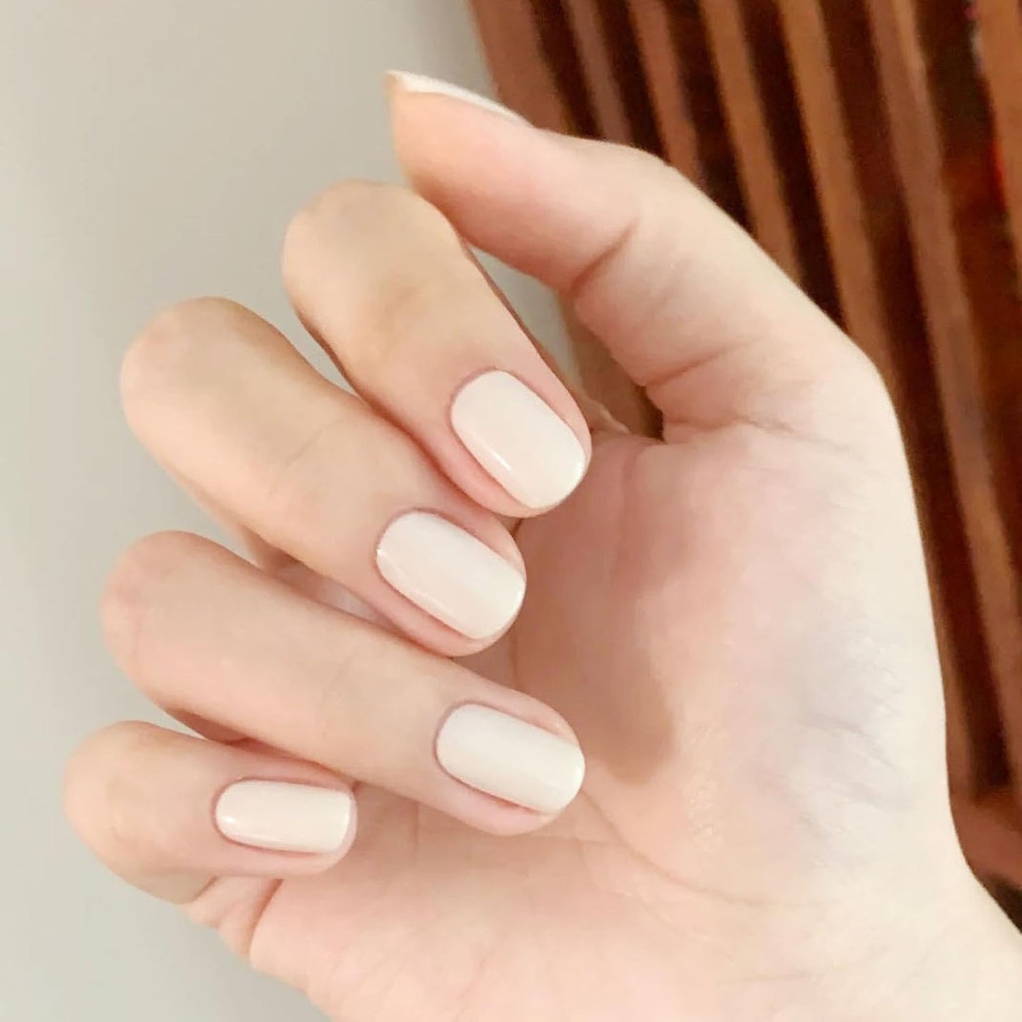 COSMOO Cream White Quick Dry Nail Polish, Vegan Chip-Resistant Long-Lasting Nail Lacquer for Nail Art Varnish, 0.34 fl oz (Cream White)