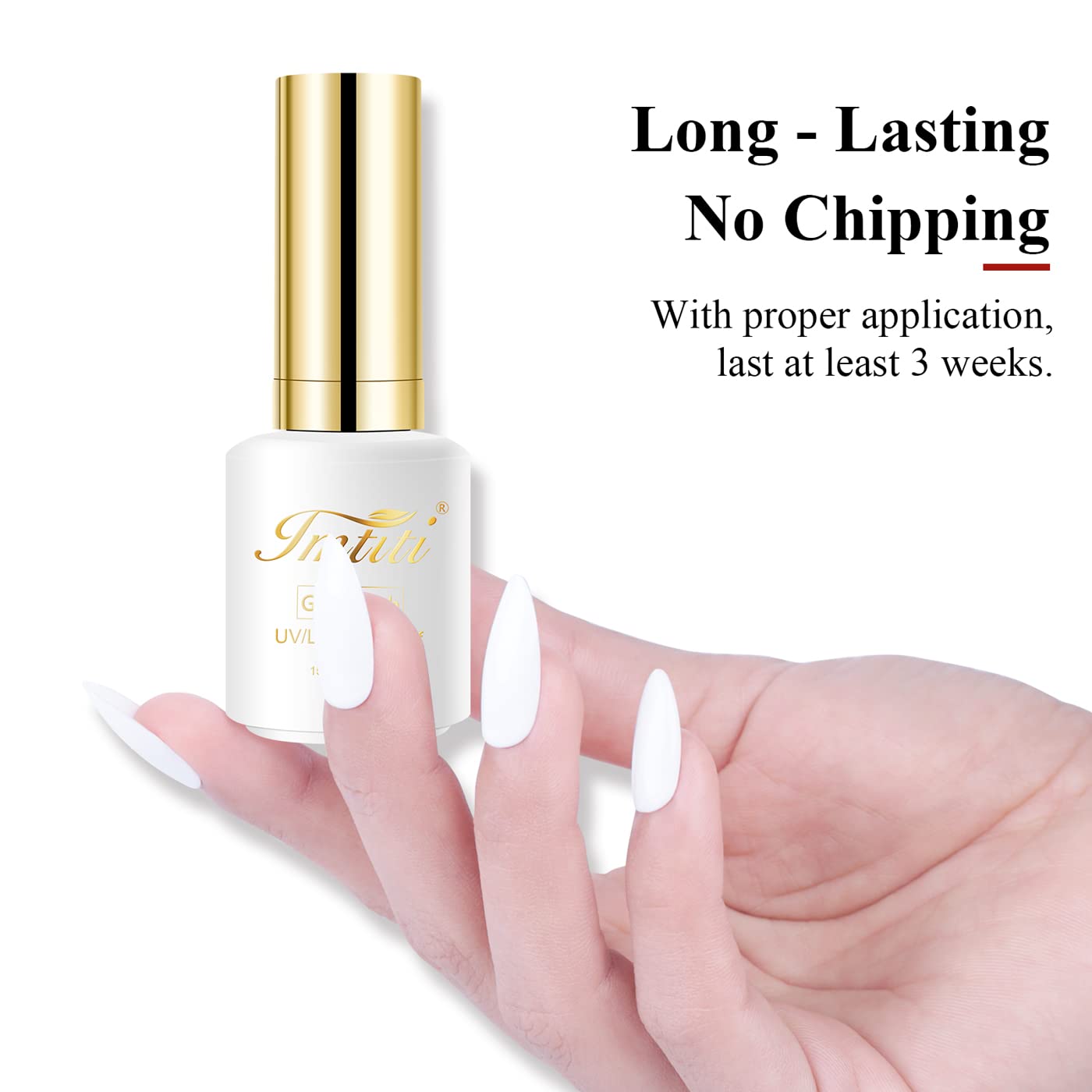 Imtiti Gel Nail Polish, 1 Pcs 0.5 Fl Oz White Nude Gel Polish Soak Off LED U V Nail Gel Polish Neutral Gel Nail Polish DIY Nail Art Starter Manicure Salon Gel Nail Kit for Women Girls