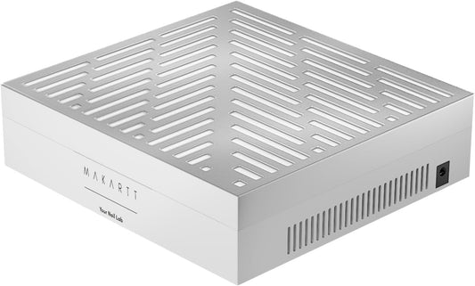 Makartt Rechargeable Nail Dust Collector - Machine Ultra Thin Nail Vacuum Dust Collector for Acrylic Nails Drills Portable SYMPHONEE Nail Dust Extractor with Reusable Filter White