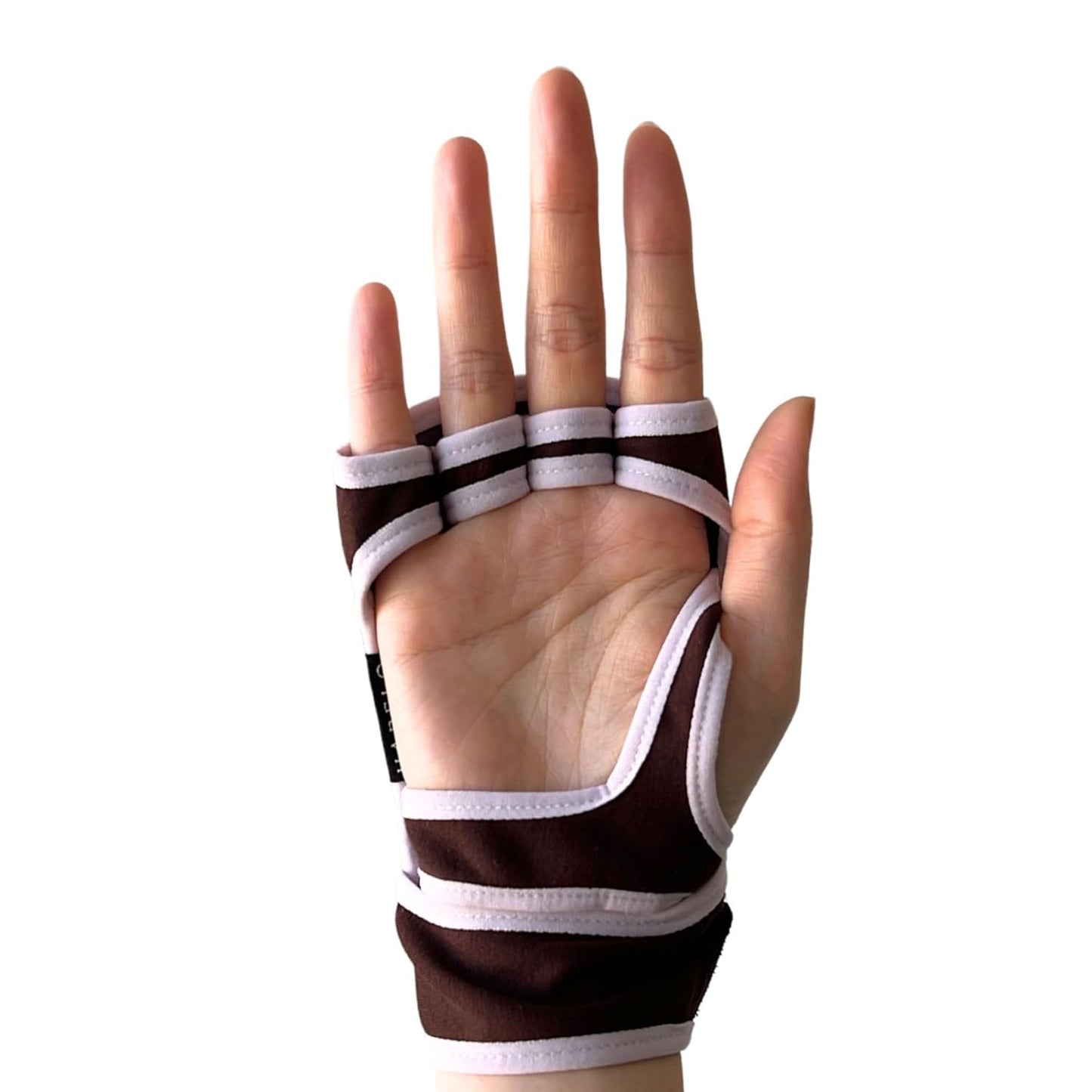 Anti-Aging Skincare Set: Habelo Activating Hand Serum + Limited Edition Treatment-Boosting Gloves | High-Performance Hydrating Hand Mask for Skin Repair and Younger-Looking Hands (Chocolate/Lavender)