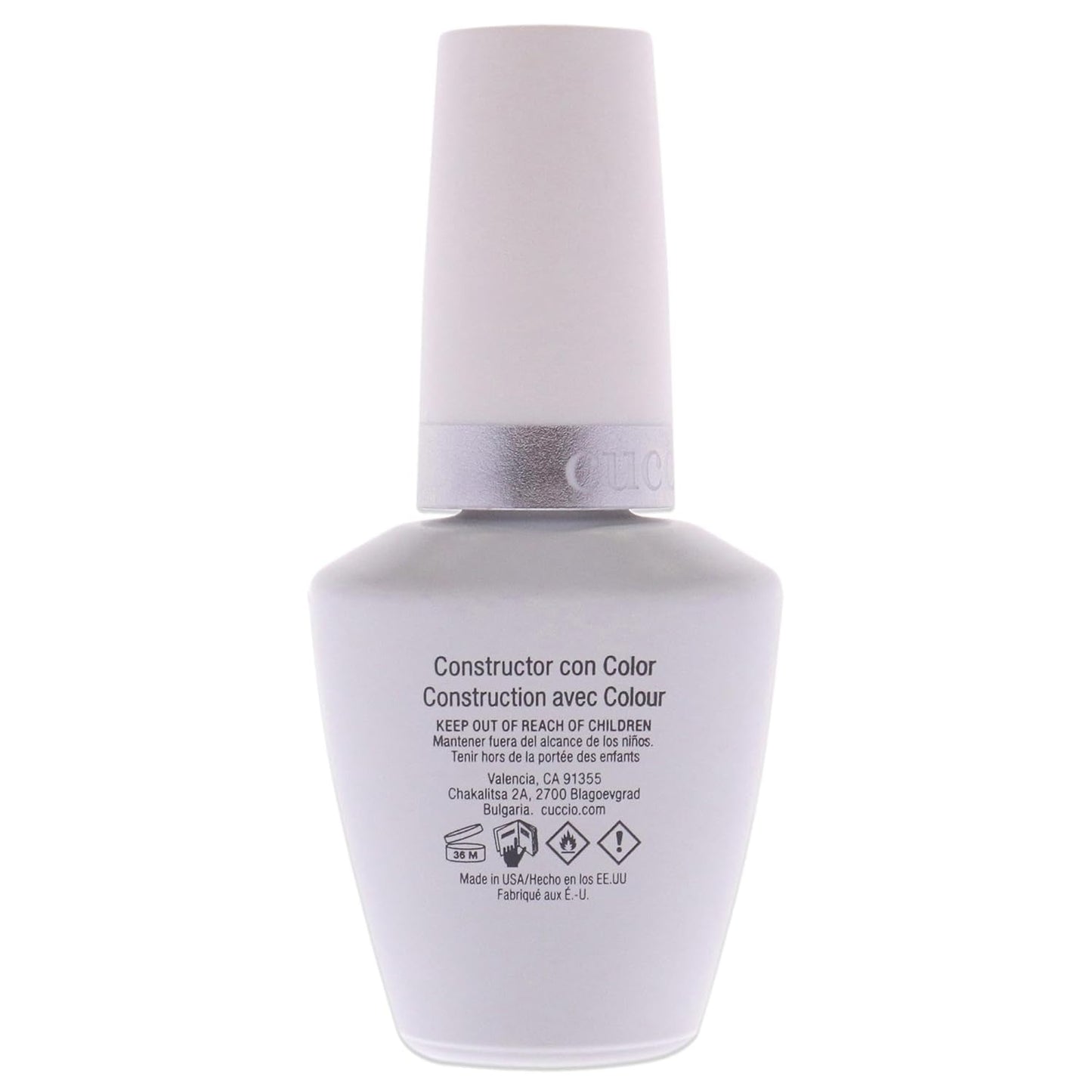 Cuccio Pro Brush-On Colour Builder Soak-Off Gel - Calcium Enriched - Easy Brush-On - Perfect Light Color - Reinforce, Build, Shape And Extend The Natural Nail - Bare Nude - 0.43 Oz Nail Polish