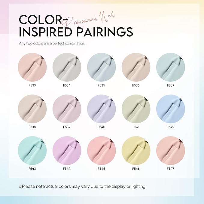 Morovan Fingernail Nail Polish Set: 15 Colors Pastel Macaron Winter Nail Polish Kit Quick Dry Toe Finger Nail Polish Pcak Easter Gift For Women Girl