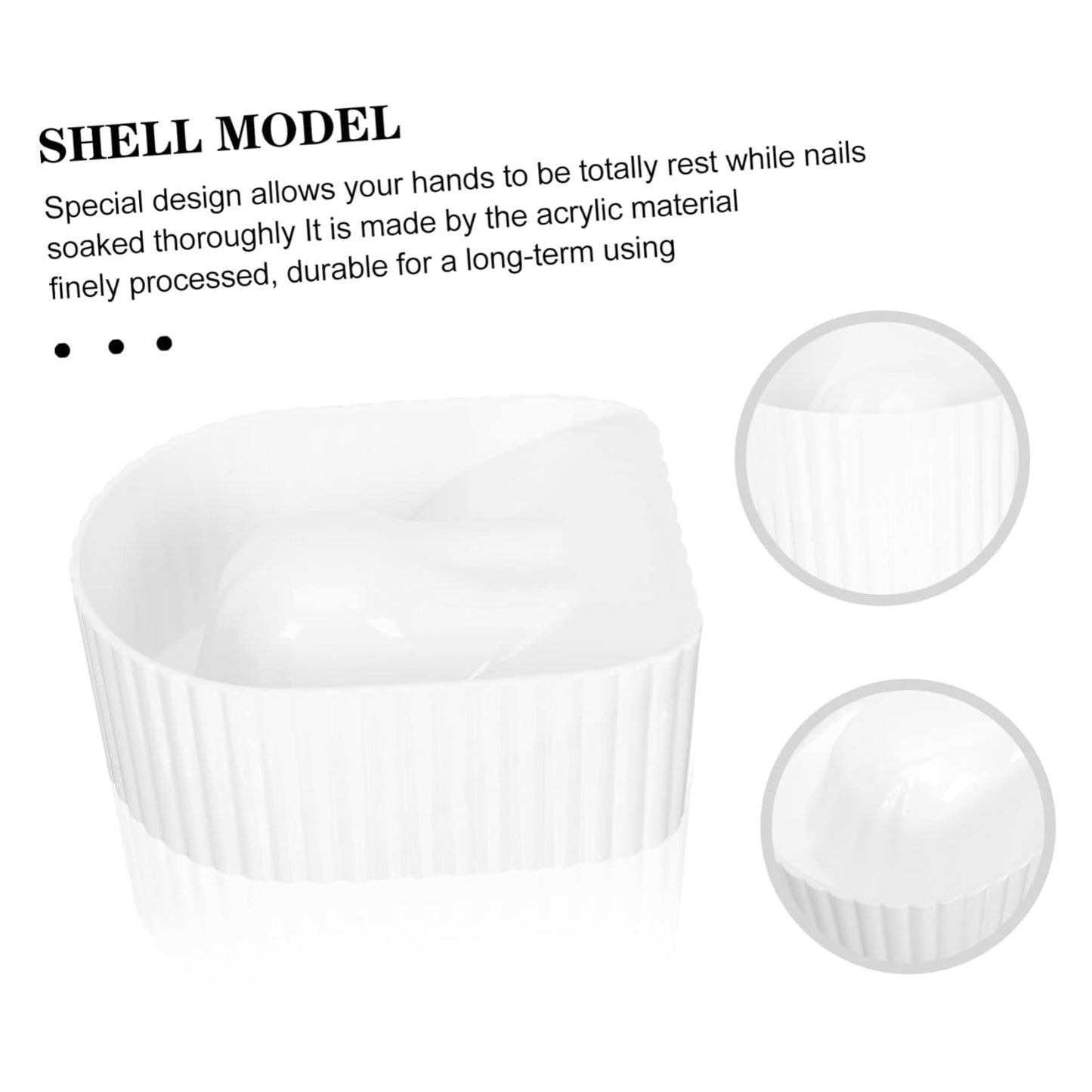 Nail Soaking Bowl Manicure Supplies Spa Nail Art Remover Hand Bowl for Home Salon