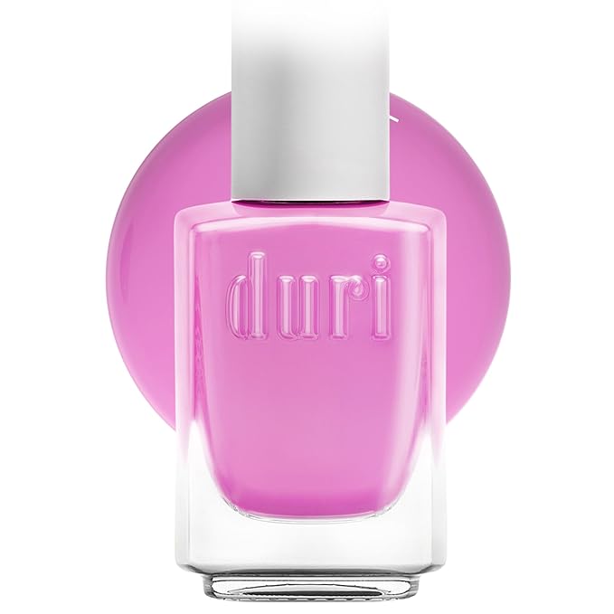 duri Nail Polish, 110S Lilac Dream, Pastel Lilac Pink, Semi Matte Finish, Full Coverage, Quick Drying, 0.45 Fl Oz