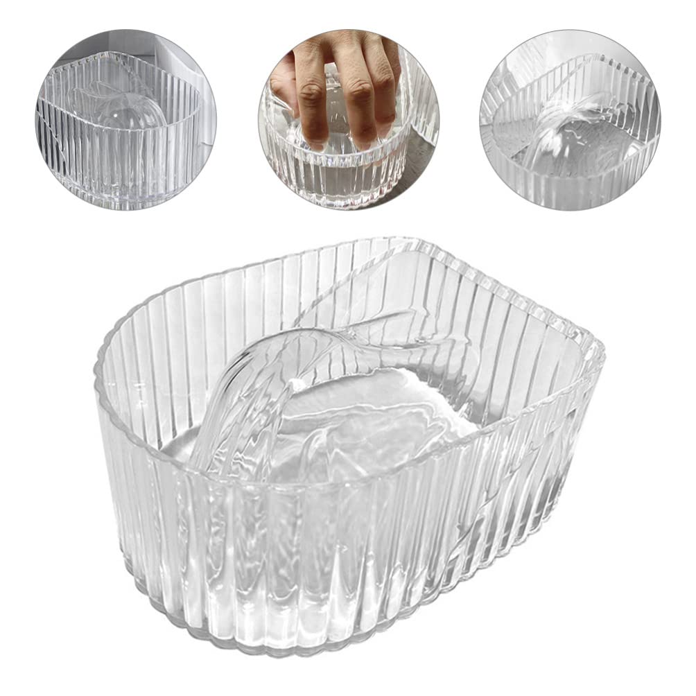 Lurrose Manicure Soaking Bowl, Manicure Hand Soak Bowl, Nail Soak Off Tray Nail Tech Must Haves for Salon Spa