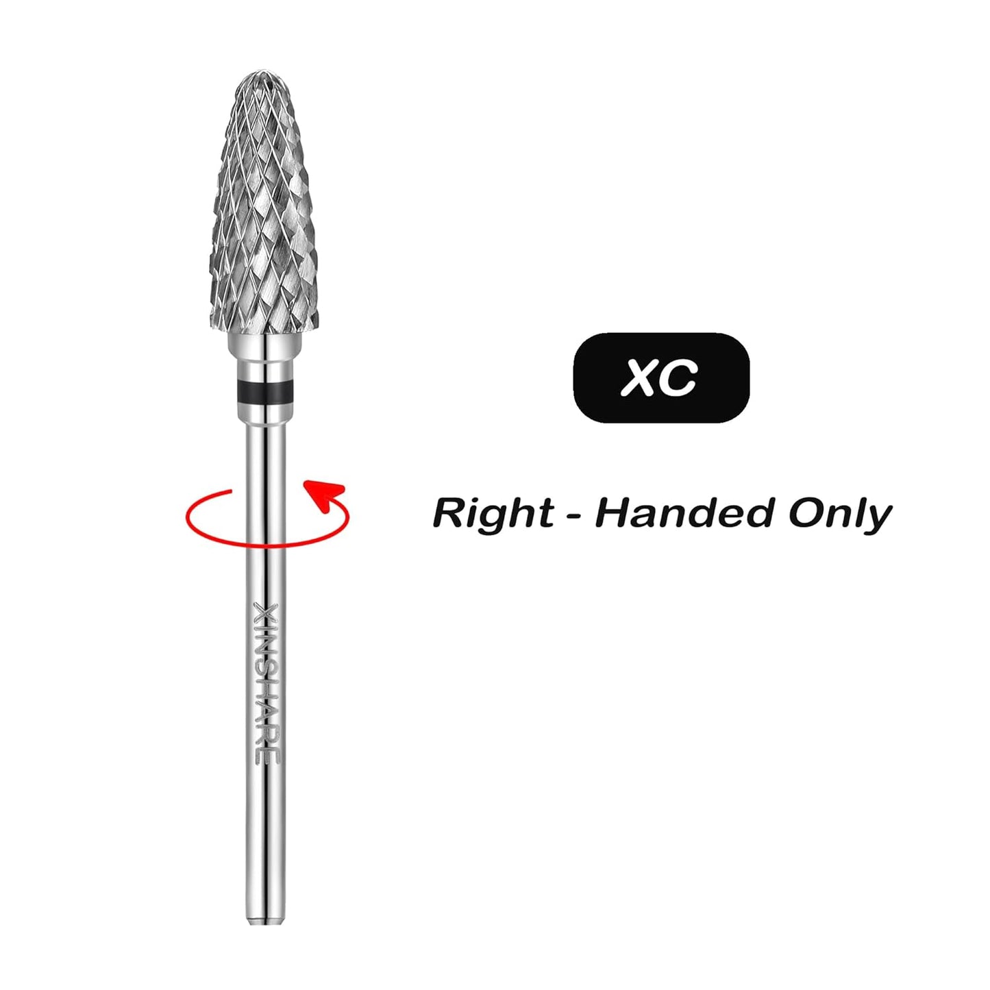 Nail Drill Bits 3/32" Carbide Professional Safety Tungsten Nail File Cone Drill Bit for Acrylic Nail Gel Cuticle cleaner Manicure Pedicure Nail Polishing, Beginner Salon, Extra Coarse