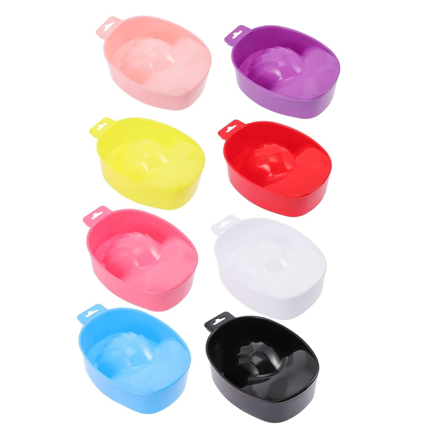 Housoutil Manicure Bowls for Soaking Bulk 8pcs Nail Art Bowls Warm Water Compatibility