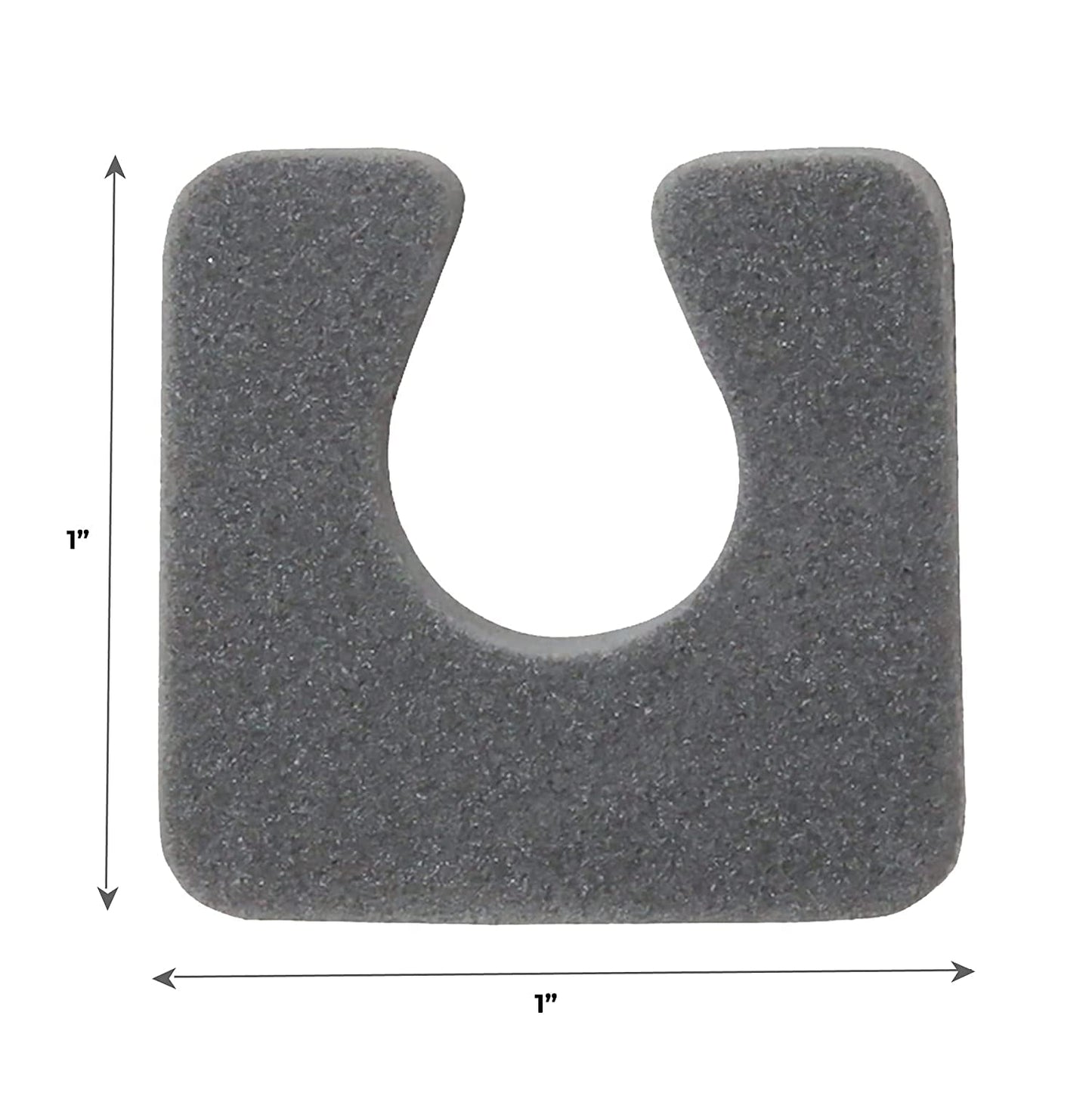 ForPro Professional Collection Sole Toe, Luxurious Foam, Individual Toe Separators for Pedicures, Cool Grey, 144-Count