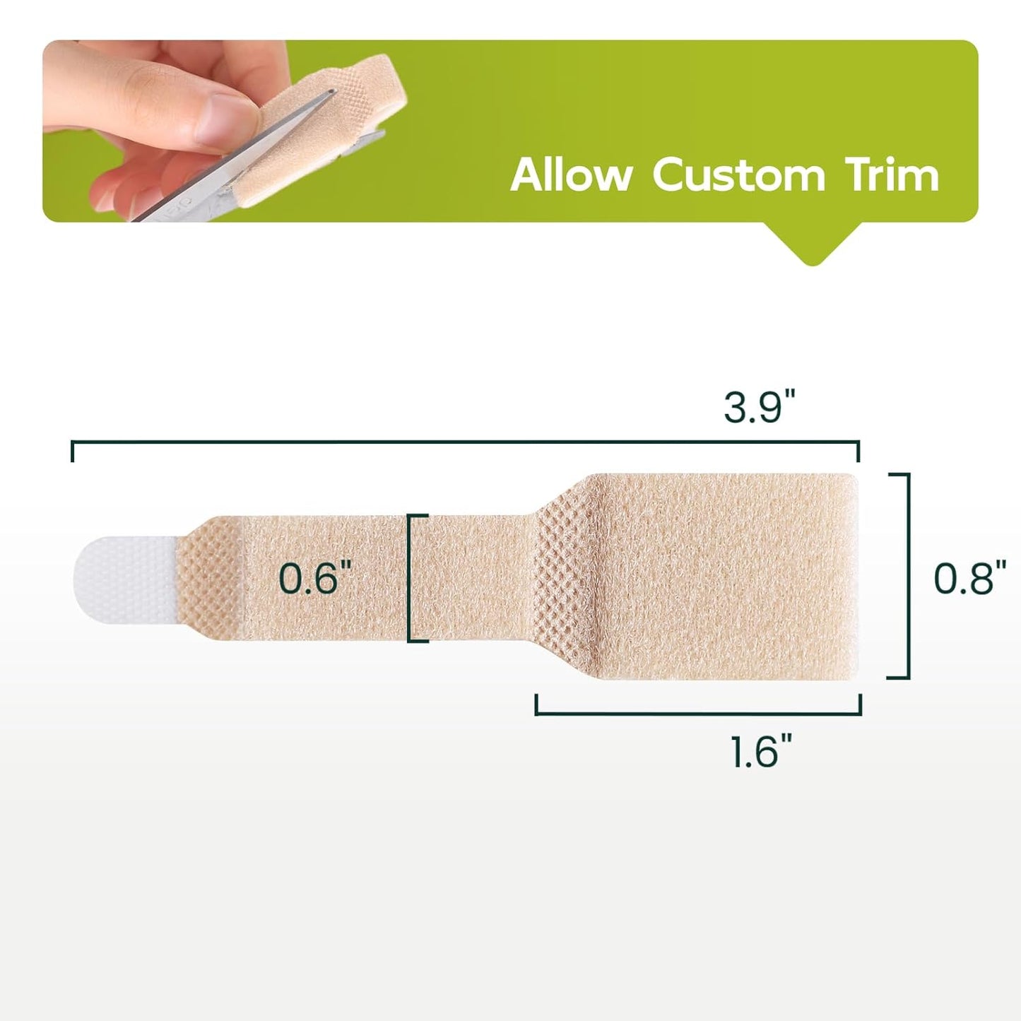Bukihome Hammertoe Corrector - 10 Pack Toe Straighteners - Broken Toe Wraps - Realign Bent, Curled, Crooked, Claw, Hammer Toes - Toe Corrector Splints for Men and Women (Small, Beige)