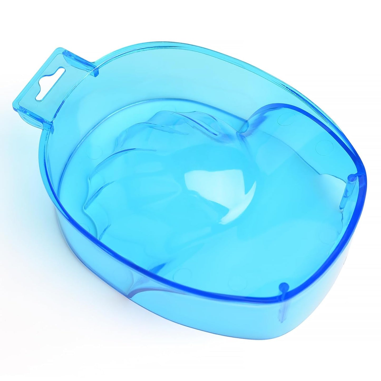 Blue siyuwuro Nail Spa Soak Bowl Gel Polishing Remover Manicure Soaking Bowl Clear Acrylic Nail Soak Bowl Warm Water Bowl Hand Bowl With Handle Hand Care Tools (Blue)