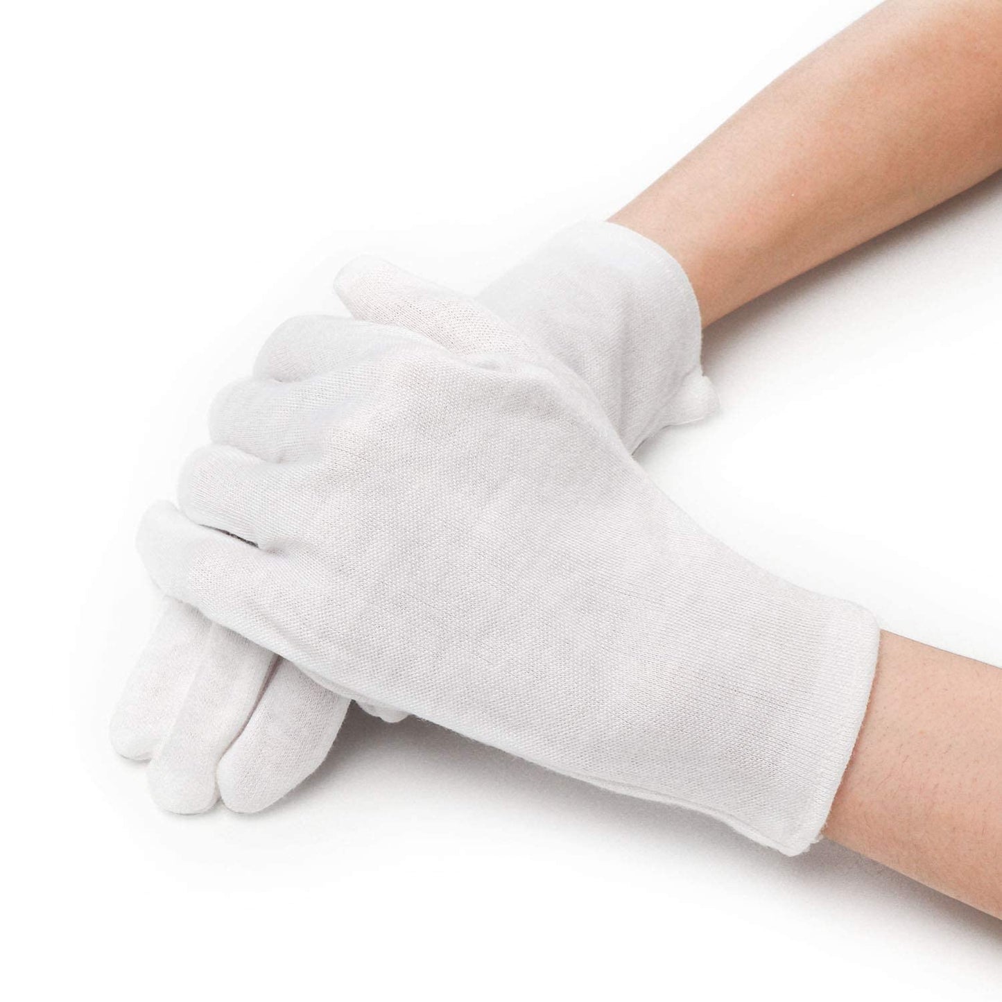 10 Pairs Archival Photo Gloves, White Work Gloves for Handling Art Working Photography Womens Cloth Gloves Liners Bulk for Handling Jewelry, Film, Photo, Coin Metal Inspection Men & Women