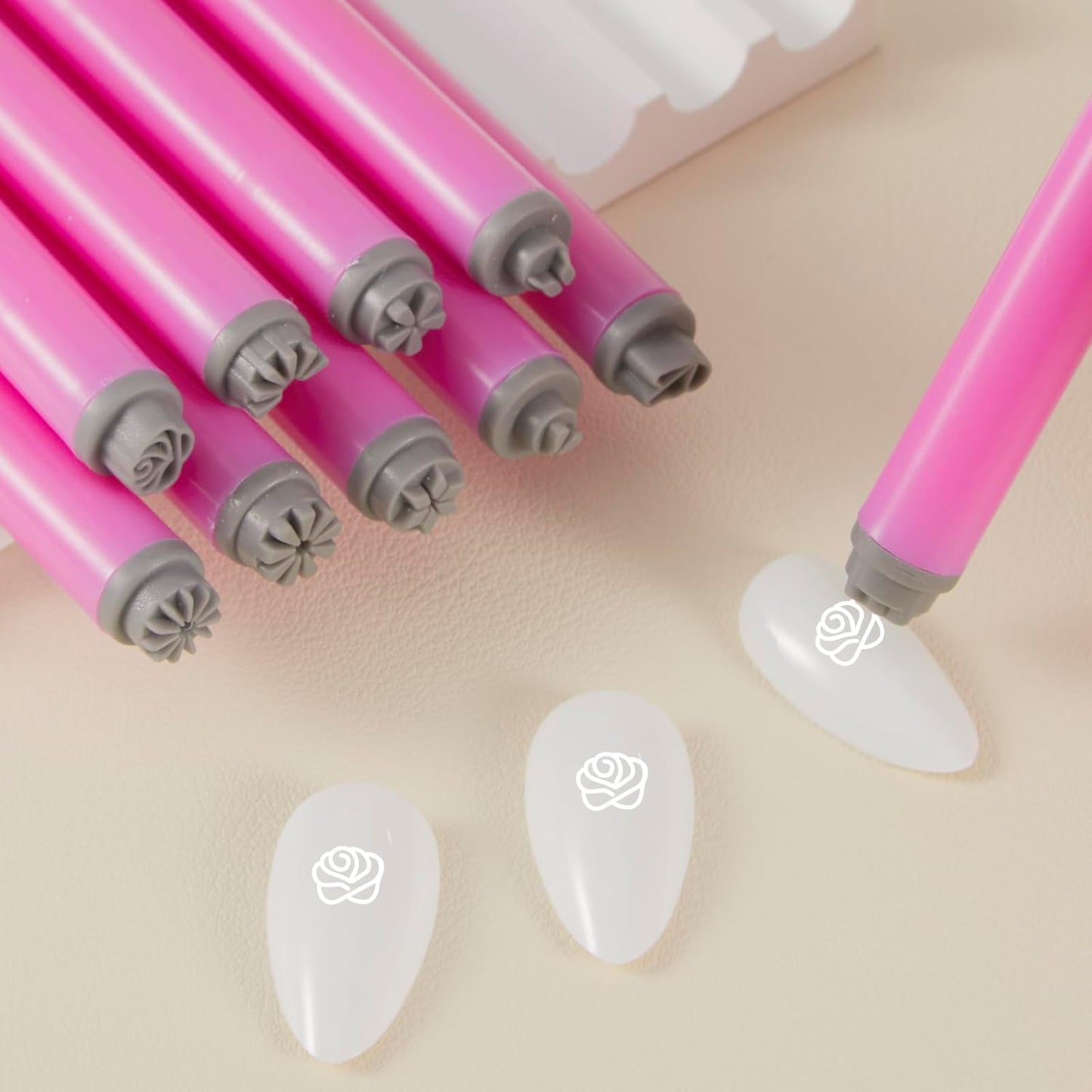 WOKOTO 10pcs Nail Art Stamp Pen Set, Flower Butterfly Nail Stamper Tools For Women Various Pattern Nail Stamping Pens, Nail Design Stamp Ideal Nail Accessories For Home DIY Stamper Nails Kit