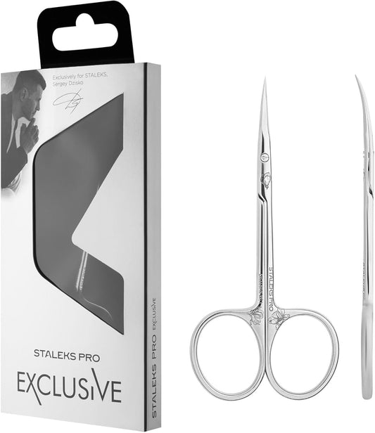 Staleks Exclusive 22 Type 1 Cuticle Scissors (Magnolia) – Straight Handles and Classic Curved Blades