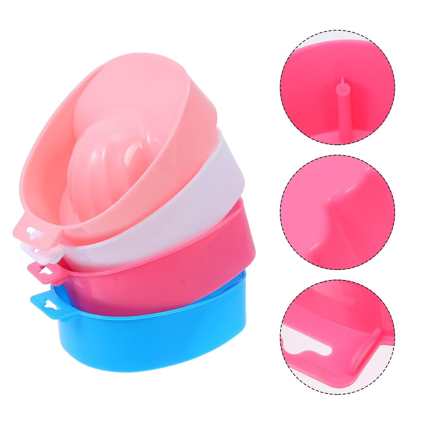 20pcs Soaking Nail Removal Bowls Manicure Soak Bowl Nail Soaking Tray Bowls Art Bowls