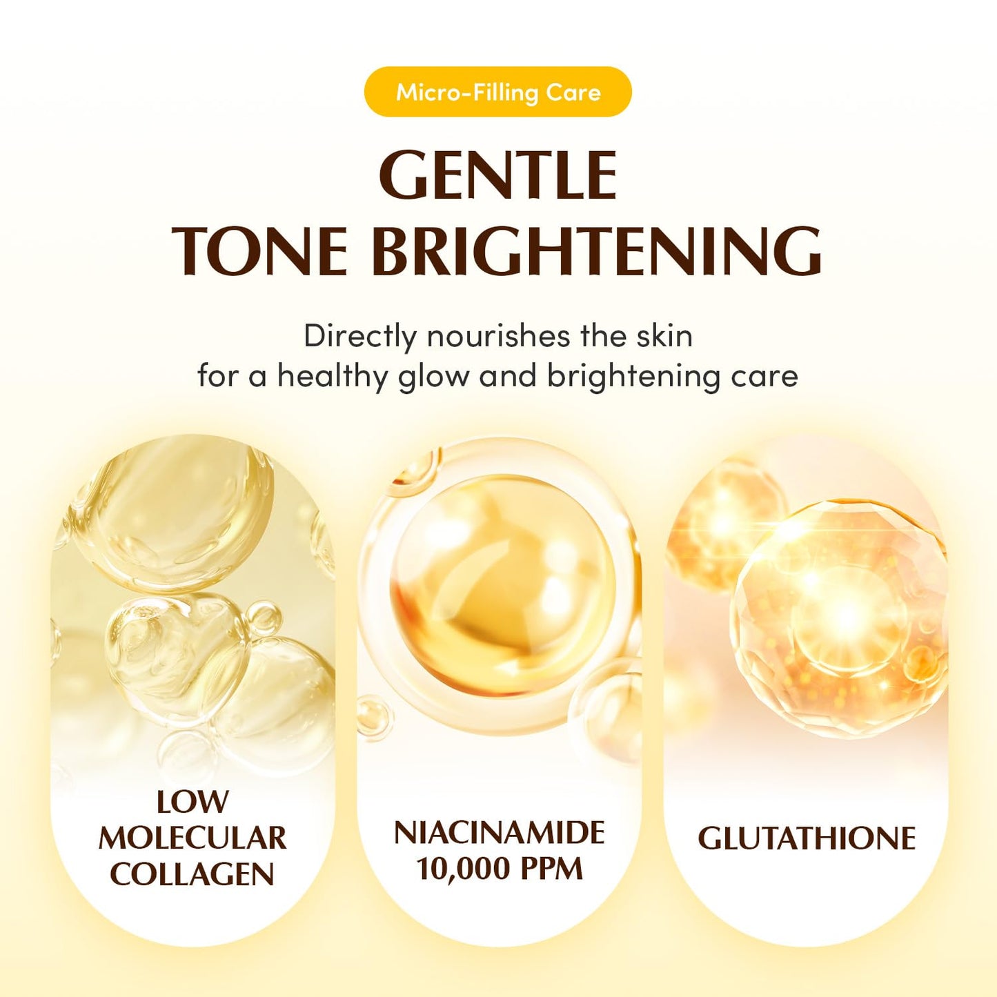 EQQUALBERRY Collagen Glow Up Mask - Niacinamide & Low Molecular Collagen for Brightening and Radiance Boosting | Korean Collagen Face Mask for Glass Skin, 4 Sheets, 1.01 OZ.