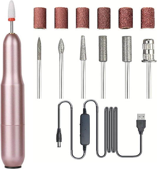 Electric Nail Drill Nail File for Acrylic Nail Gel Nail Manicure Pedicure Tools Nail Supplies for Home Salon