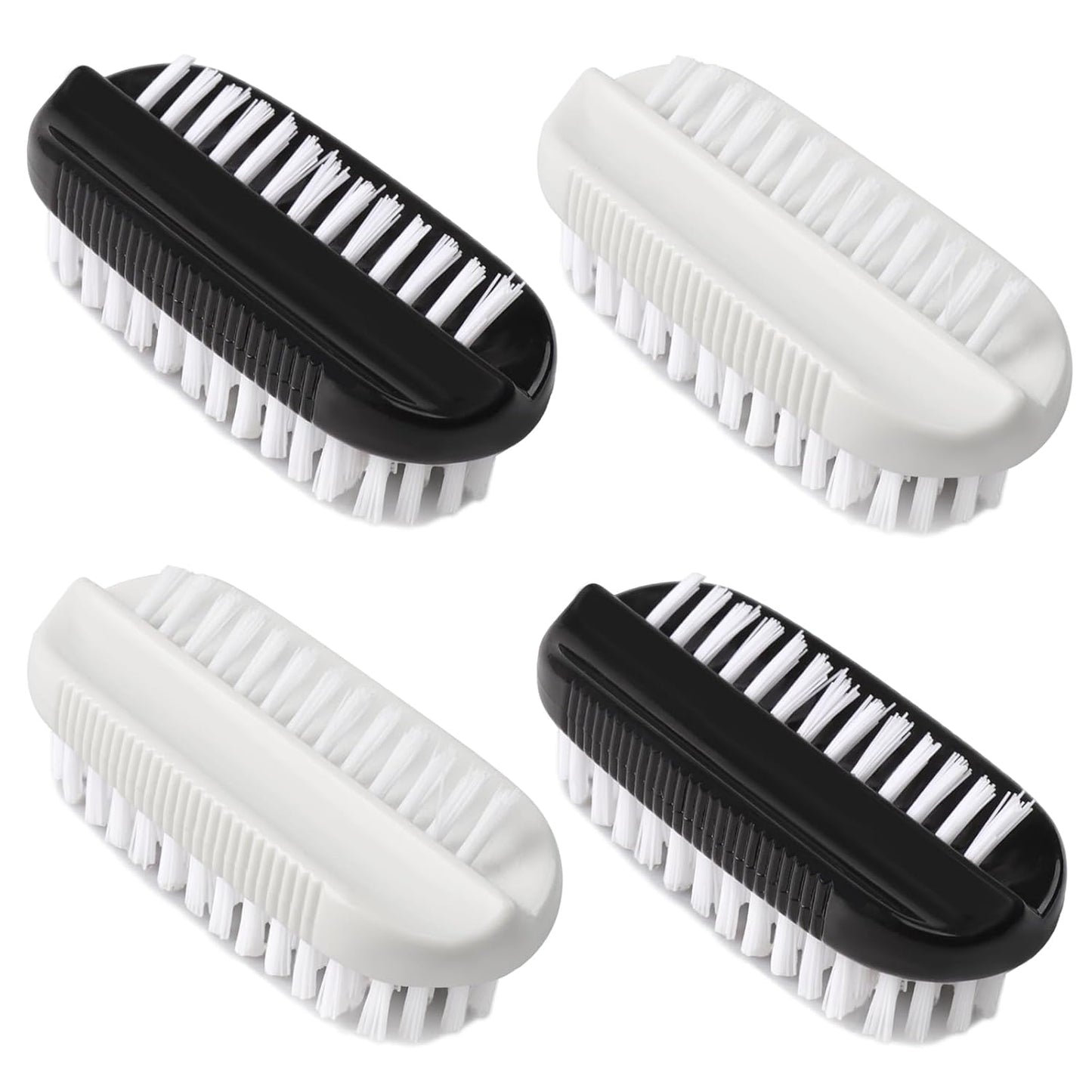 4pcs Nail Brush for Cleaning Fingernails, Nail Brushes for Cleaning, Two Sided Nails Scrubber Brush for Men Women Fingernail Clean Up Brushes