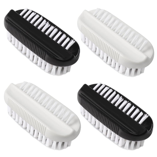 4pcs Nail Brush for Cleaning Fingernails, Nail Brushes for Cleaning, Two Sided Nails Scrubber Brush for Men Women Fingernail Clean Up Brushes