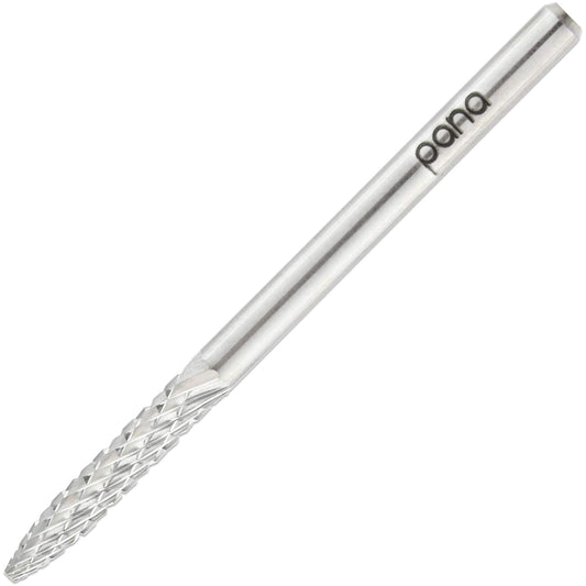 PANA 3/32" Shank Size - Under Nail Cleaner Silver Carbide Bit Medium Grit - Nail Drill Bit for Dremel Machine