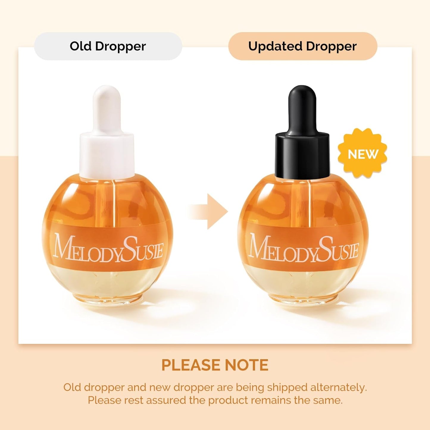 MelodySusie 50ml Honey Milk Cuticle Oil with Olive, Jojoba, Grape Seed& Sunflower Seed - Nourishing & Strengthening Treatment for Dry, Brittle Nails & Cuticles