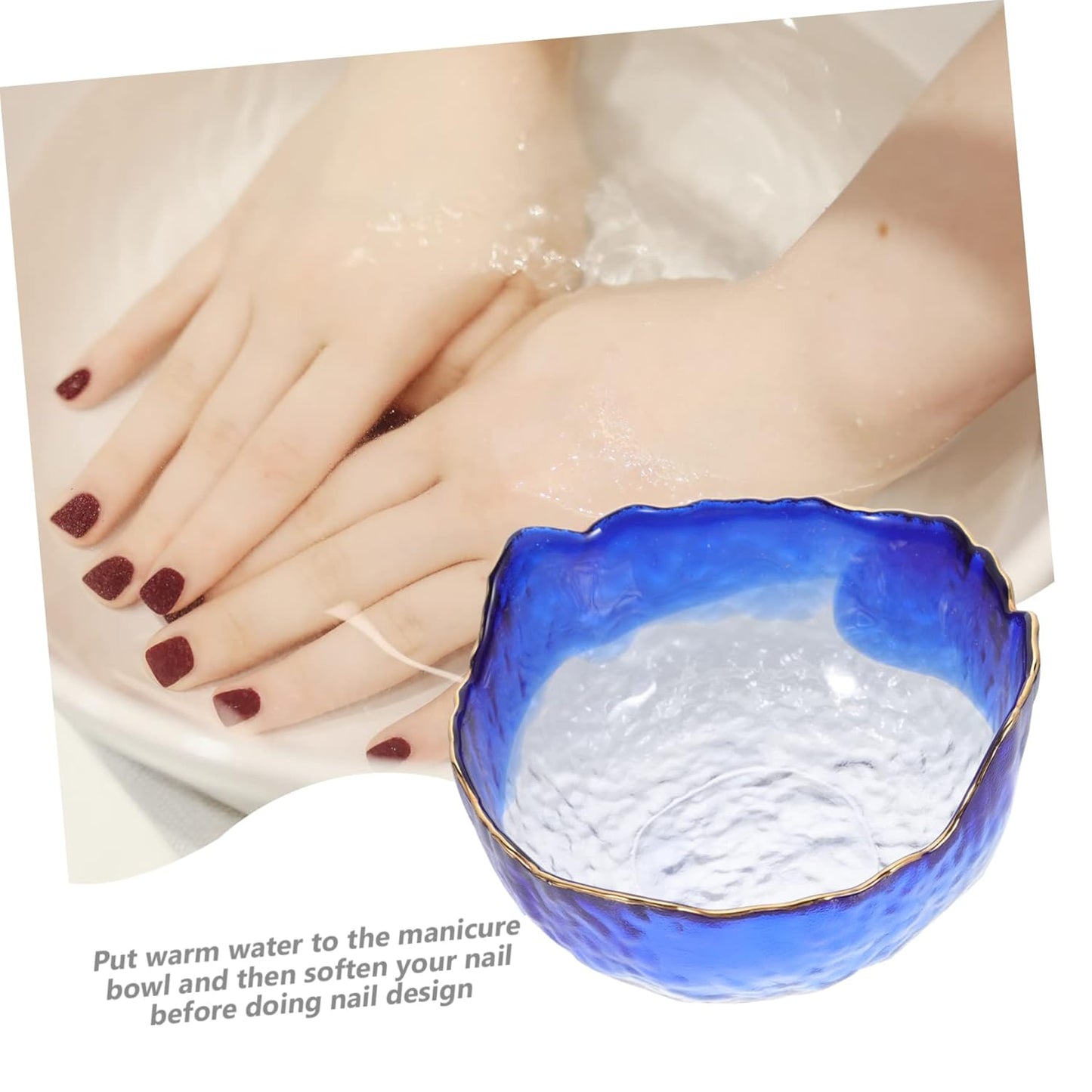 Nail Soaking Bowl Manicure Hand Bowl for Nail Art Supplies for Hand Care