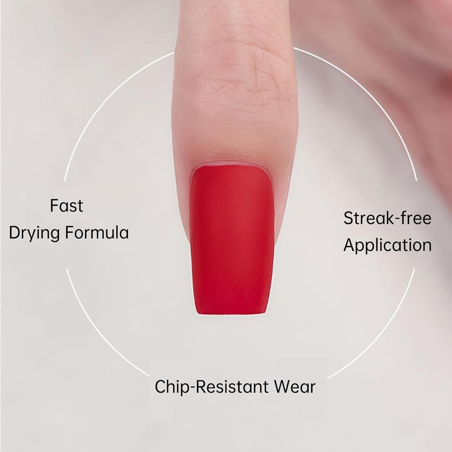 Salon-Level Matte Top Coat - Long-Lasting No-Wipe | Non-Yellowing & Odor-Free Formula | Scratch-Resistant