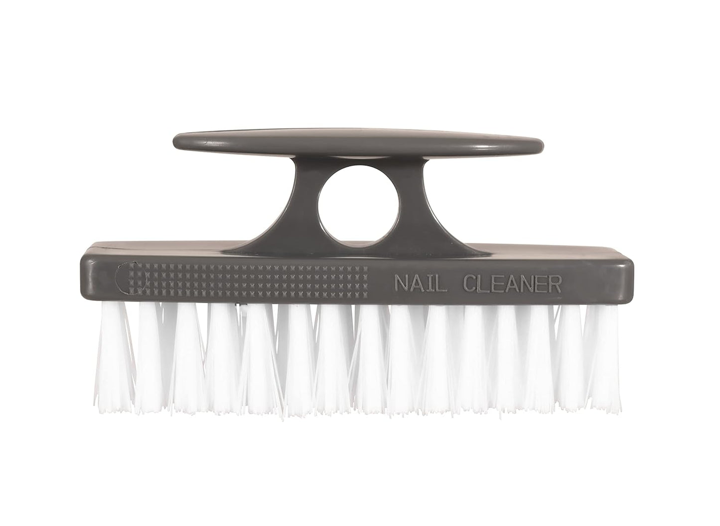 Superio Stiff Nail Brush Cleaner with Handle- Durable Brush Scrubber to Clean Toes, Fingernails, Hand Scrubber All Surface Cleaning, White Heavy Duty Scrub Brush Stiff Bristles, Easy to Hold