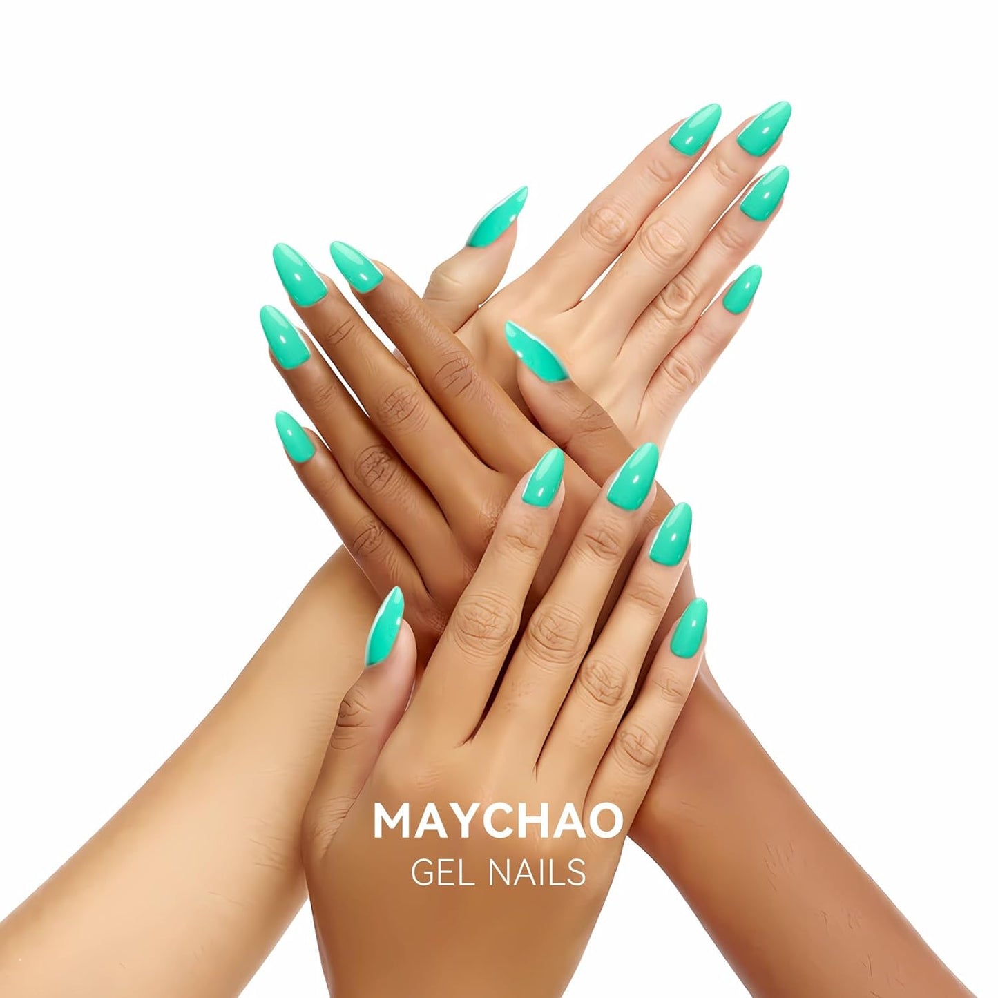 MAYCHAO 15ML Green Gel Nail Polish 1Pc Seafoam Green Gel Polish Soak Off UV LED Nail Polish Nail Art Starter Manicure Salon DIY at Home, 0.5 OZ