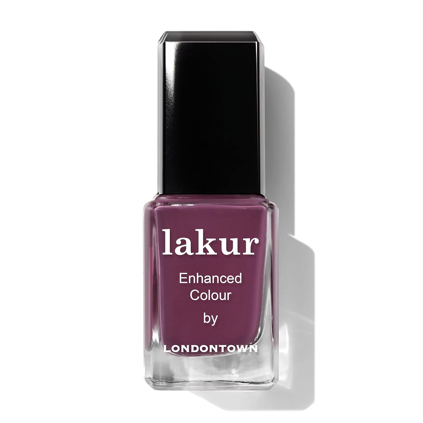LONDONTOWN lakur Nail Polish - Chip-Resistant, Non-Toxic, Conditions & Hydrates Nails | Glossy Berry Purple, Best Year Ever, .40 fl oz