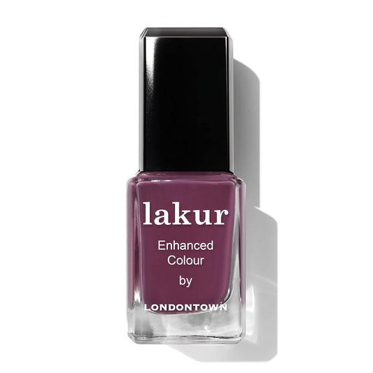 LONDONTOWN lakur Nail Polish - Chip-Resistant, Non-Toxic, Conditions & Hydrates Nails | Glossy Berry Purple, Best Year Ever, .40 fl oz