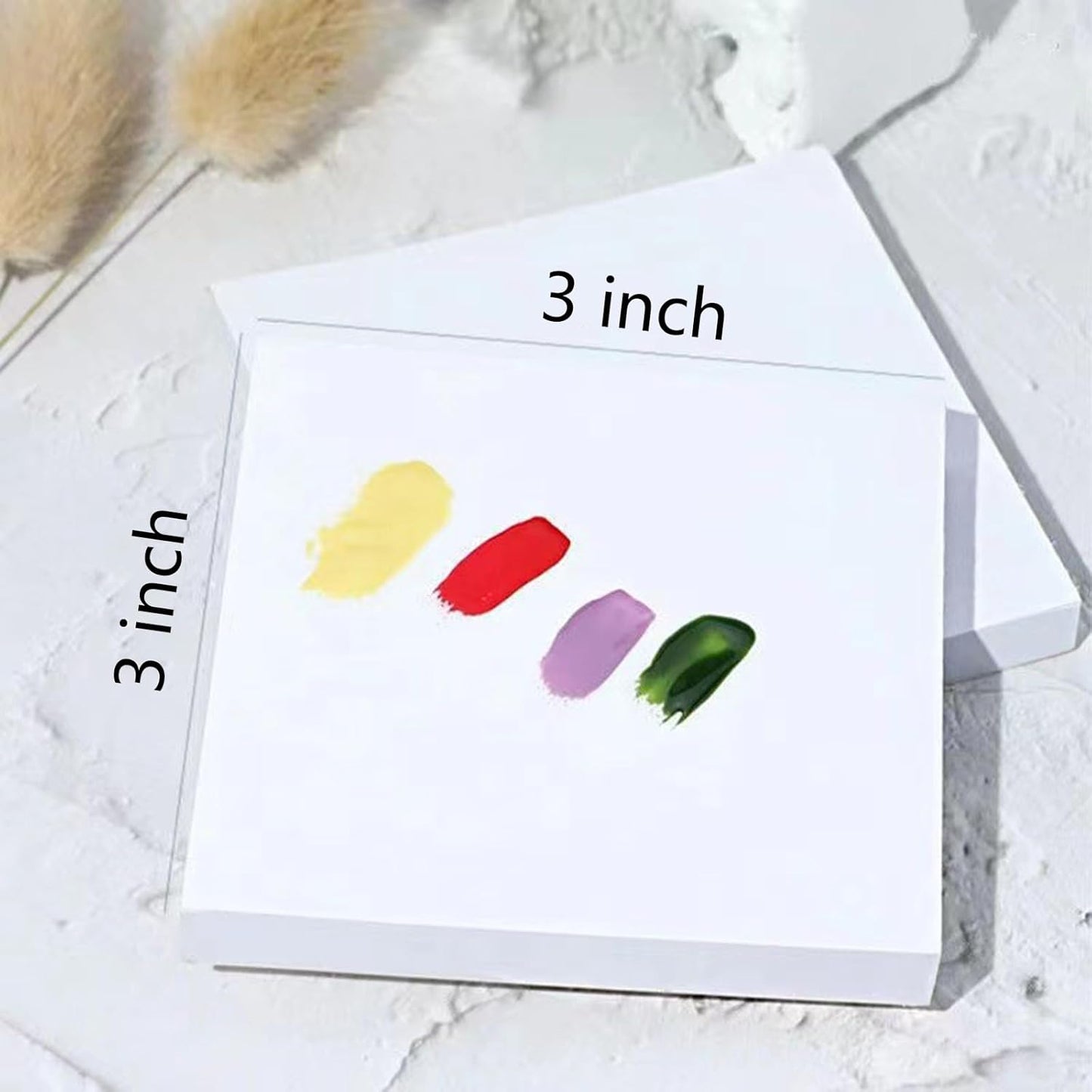 50 Sheets Disposable Nail Polish Palette Paper - Portable Waterproof Art Mixing Tool With Stirring Rod for Gel and Makeup (50pcs)