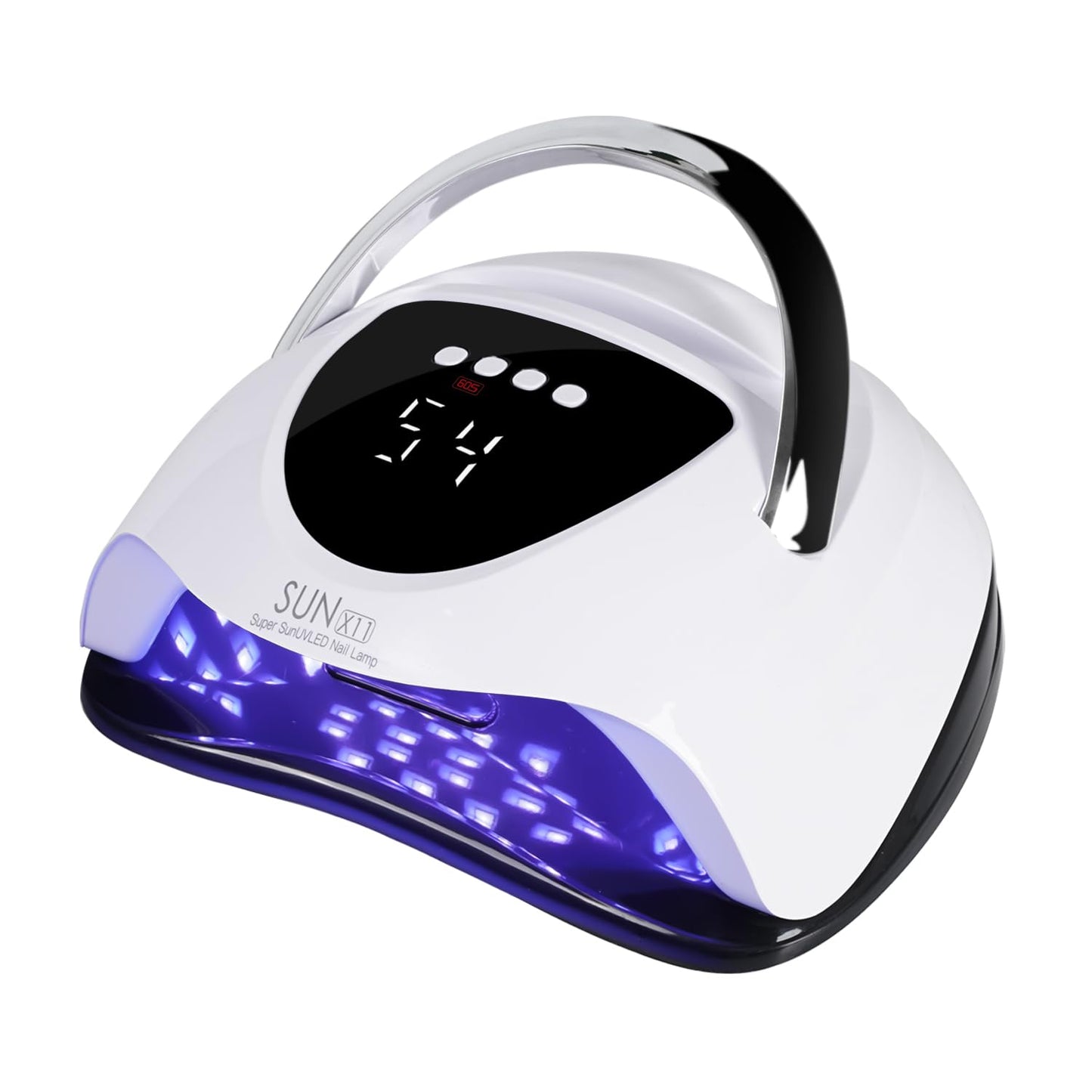 Professional 288W UV/LED Nail Lamp with Smart Sensor, 63 LED Beads UV Light for Gel Nails, 4 Timer Settings, Portable Handle Fast Curing Gel Nail Dryer for Gel Polish, Salon & Home Use