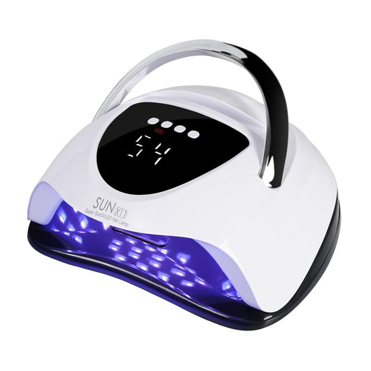 Professional 288W UV/LED Nail Lamp with Smart Sensor, 63 LED Beads UV Light for Gel Nails, 4 Timer Settings, Portable Handle Fast Curing Gel Nail Dryer for Gel Polish, Salon & Home Use