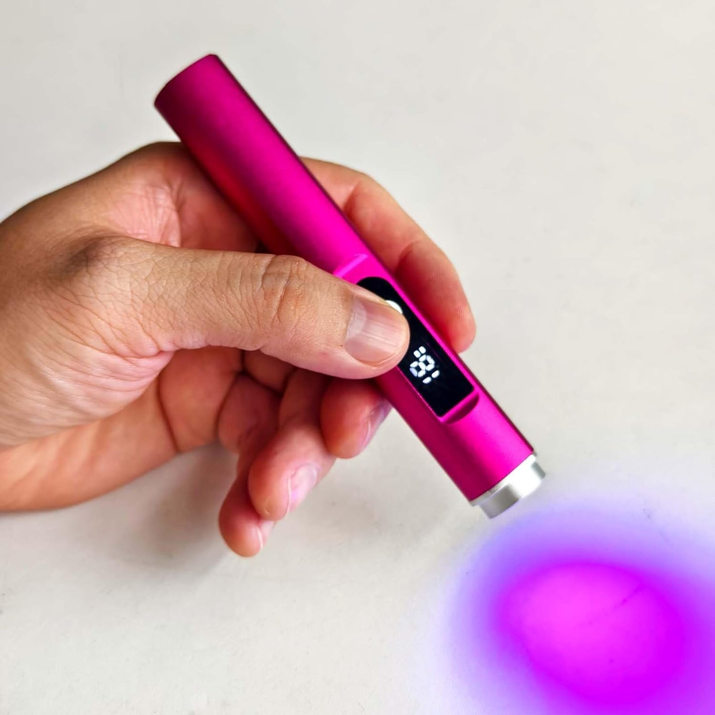 UV Light for Nails, Magnetic Handheld Nail Lamp with Stand, Cordless Rechargeable & LCD Display, 20S/60S Dual Timer Professional Gel Nail Dryer for Home and Salon Use