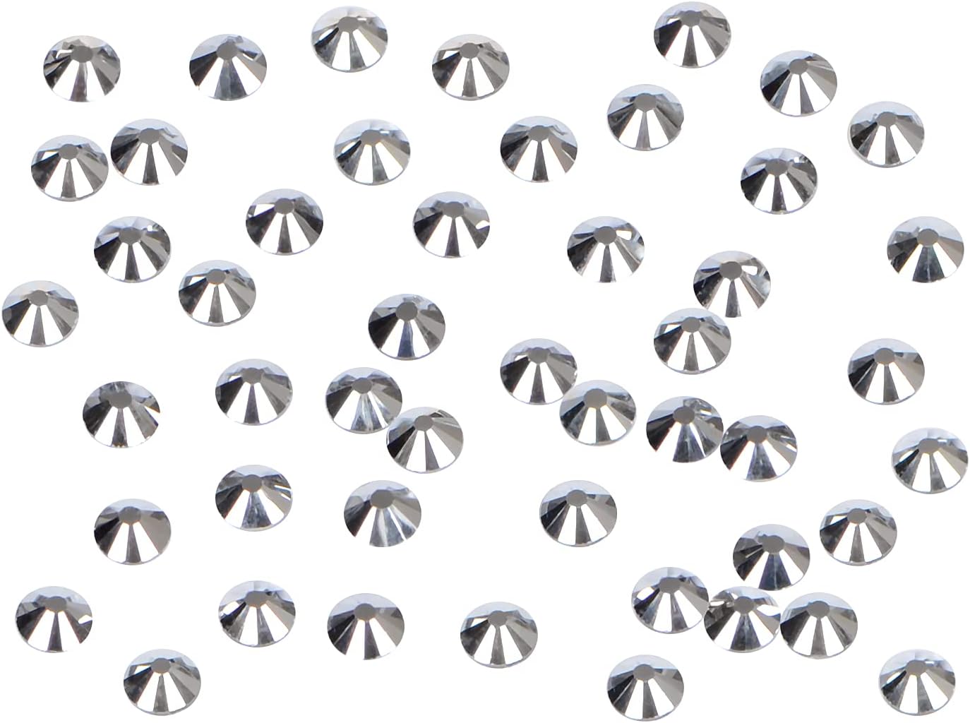 2880PCS Art Nail Rhinestones Non Hotfix Glue Fix Round Crystals Glass Flatback for DIY Jewelry Making with one Picking Pen (ss3 2880pcs, Labrdor)