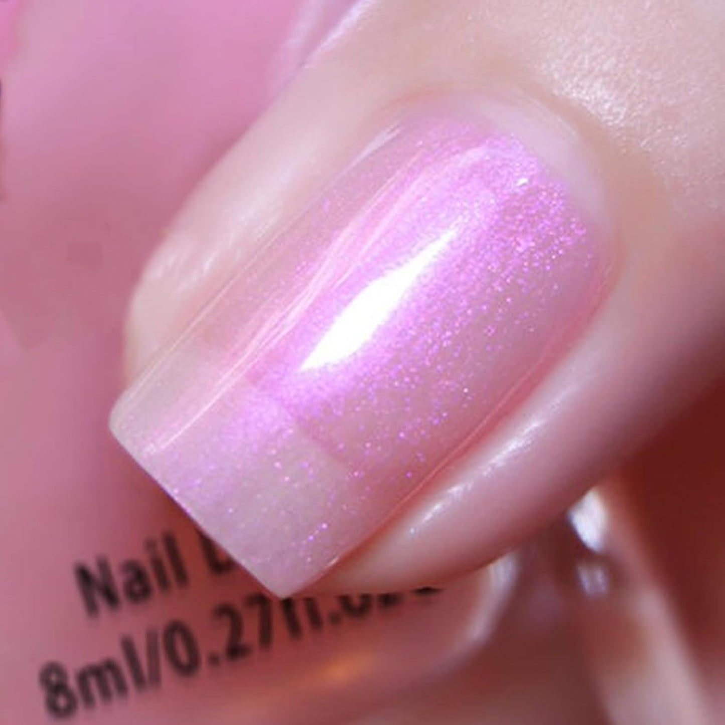 COSMOO Pink Shimmer 12ml Quick Dry Nail Polish, Blue