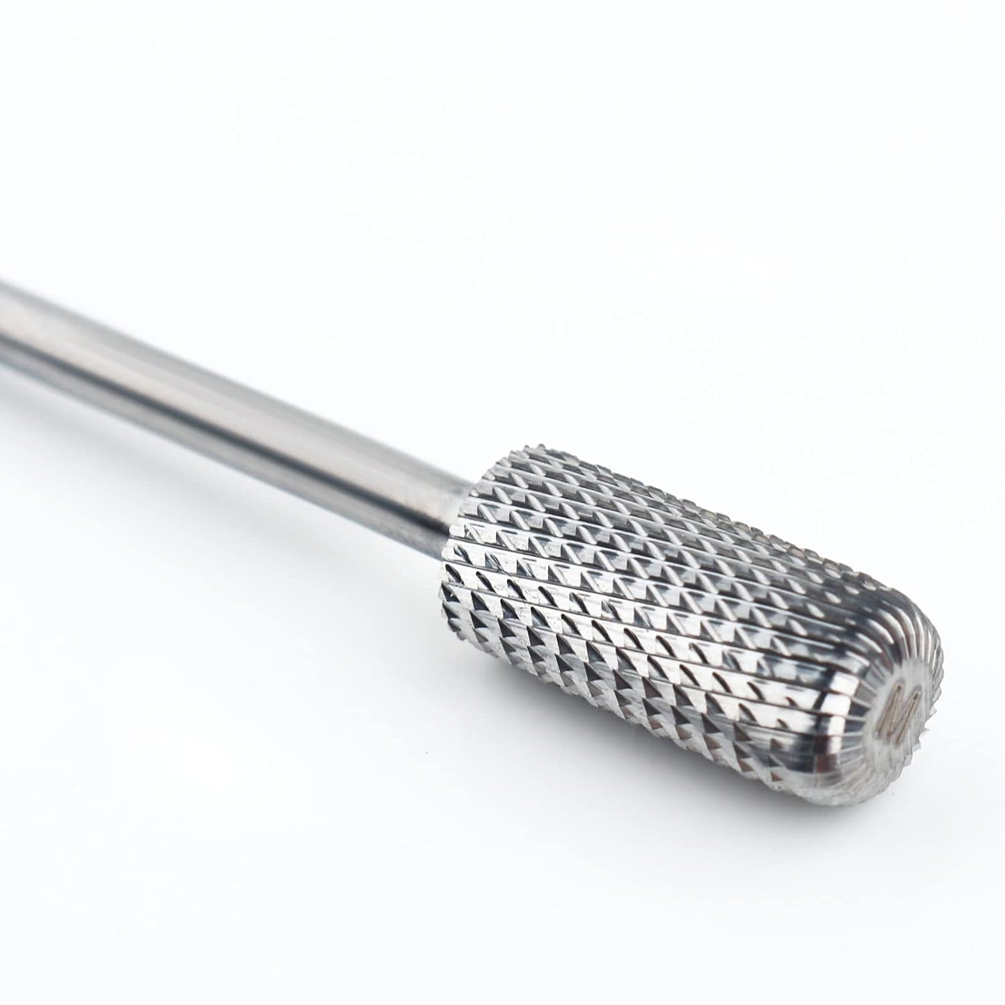 QUNZHAO Nail Drill Bits Dust proof bit Tungsten Steel Fast remove Acrylic or Hard Gel 3/32" Shank - Manicure, Nail Art, Drill Machine (Medium - M, Silver)