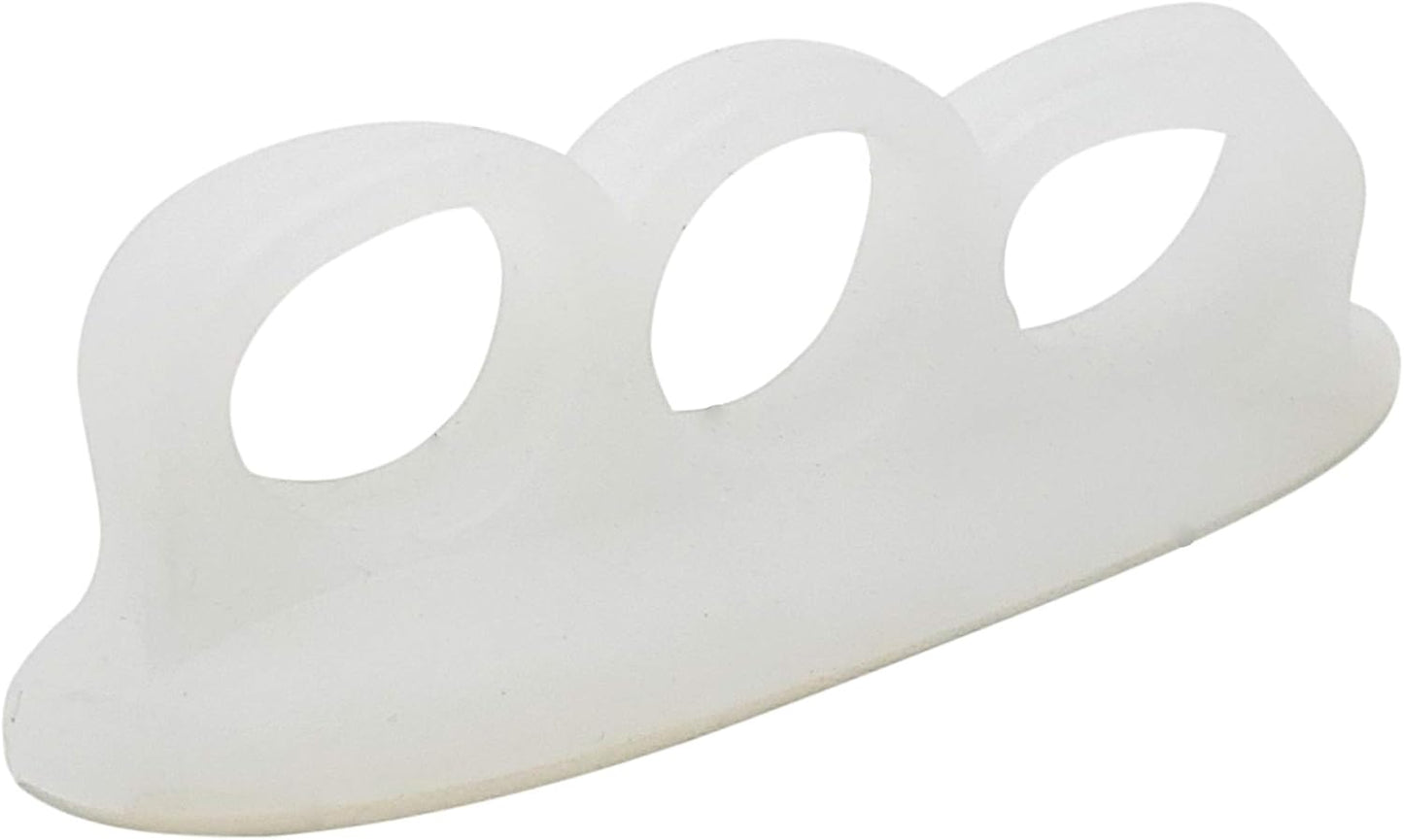 Mars Wellness Gel Toe Separators 2 Pair - 3 Loop Crest Toe Straightener - Gel Spacer for Hammertoe, Overlapping, Mallet