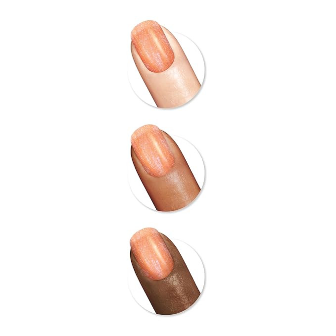 Sally Hansen Color Therapy Nail Polish | Biotin, Argan Oil, Long Lasting, Healthy Nails, Nail Strengthener, Opaque, Shimmery | 290 Tangerine Dream | Orange Coral Nail Color