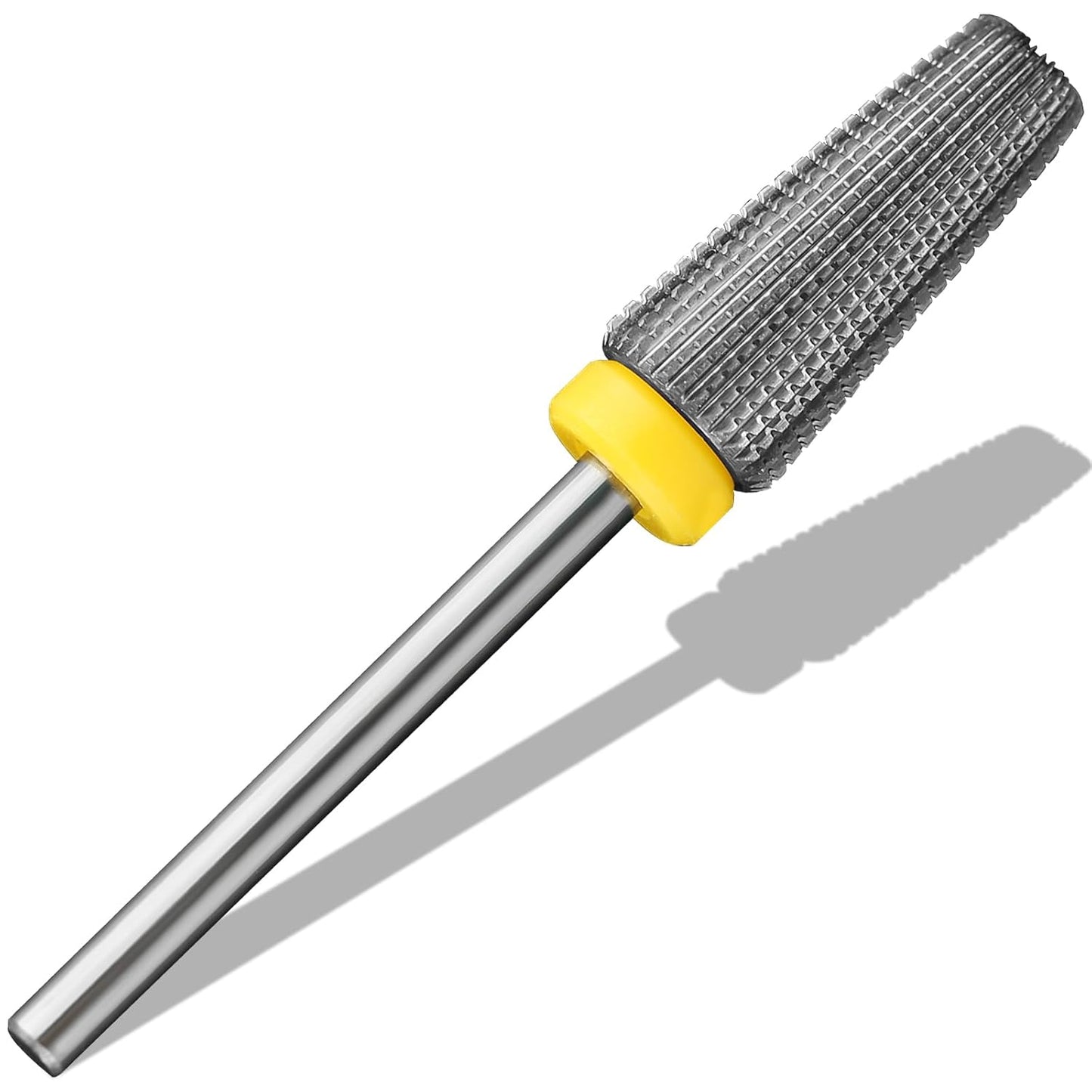 Carbide 5 in 1 Nail Drill Bit Multi-function Bits Two Way Rotate use for Both Left and Right Handed Fast remove Acrylic or Hard Gel Manicure Nail Art Drill Machine (Extra Fine - XF, Silver)