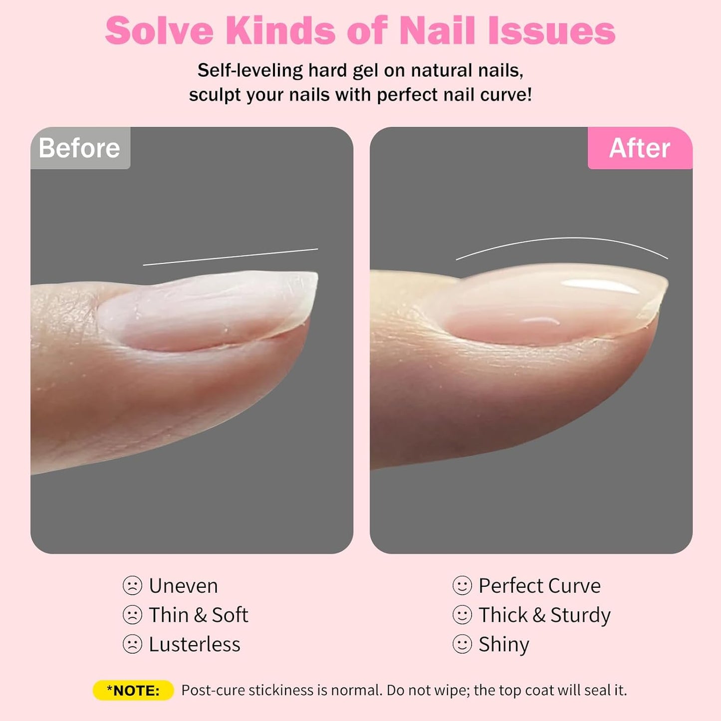 Builder Gel for Nails, 15ml 7 in 1 Builder Gel Nail Polish, LED Lamp Cured for Clear Rubber Base & Strengthener Extensions, Thickening, Repair, Salon-Quality DIY Manicure (Nude)