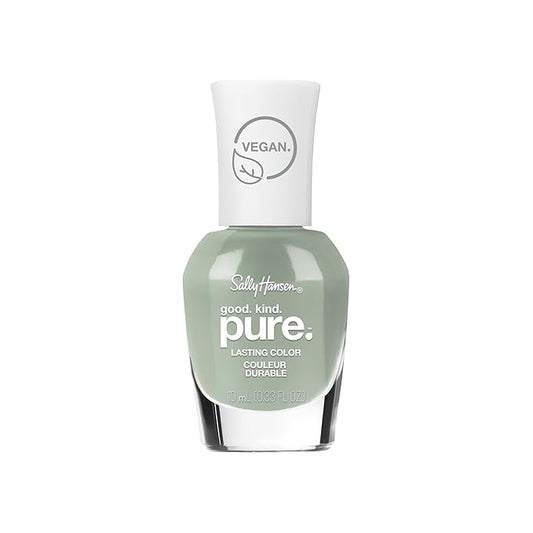 Sally Hansen Good. Kind. Pure. Nail Polish | Plant-Based, Vegan, 16-Free Formula | Opaque, Shiny | 367 Moss Mosaic | Olive Green Nail Color