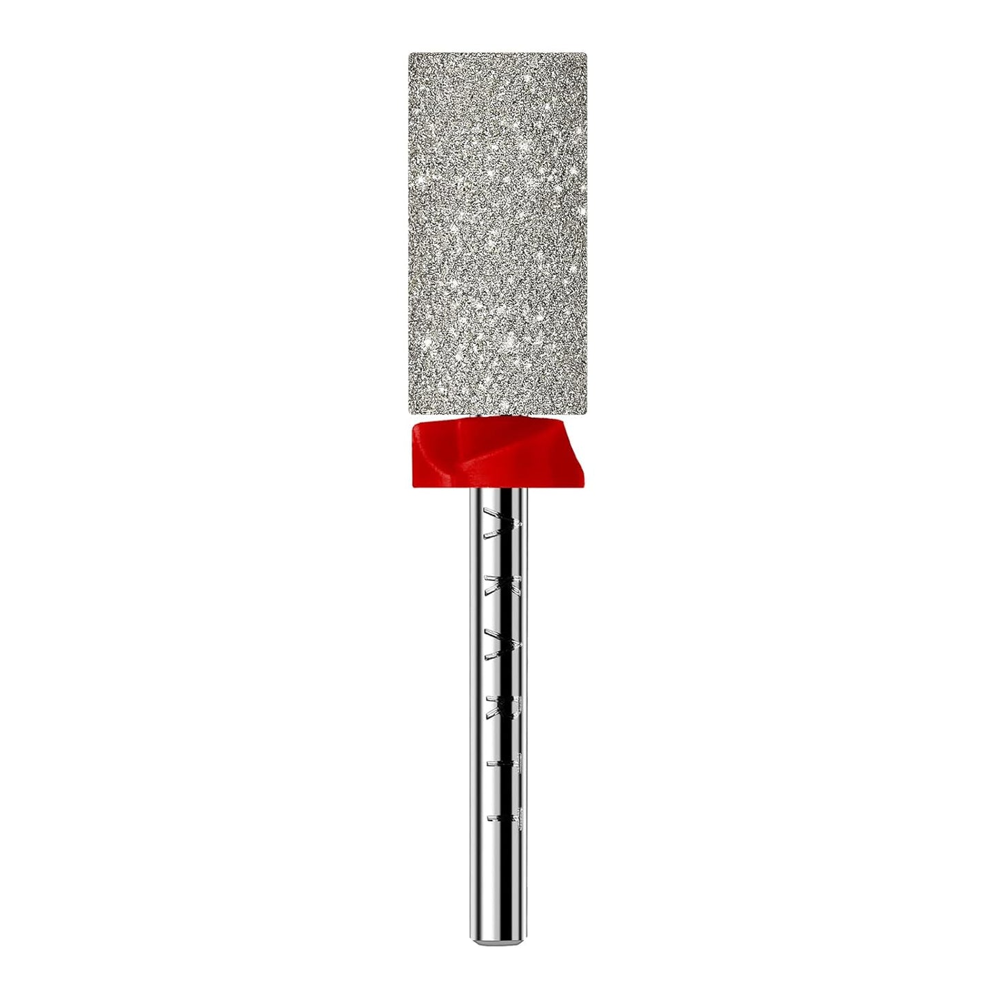 Makartt Nail Drill Bits - Large Barrel Carbide Diamond Sanding Buffer Bit for Nail Prep Cuticle Remove, Upgrade Drill Tips with Cross Teeth and Dust-Proof Ring for Manicure Salon, F #320 Grit