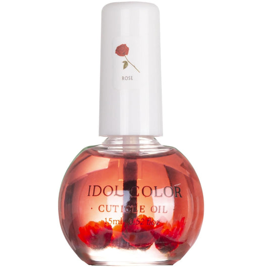 Flowery Scented Cuticle Oil, Infused with Real Flowers, Cuticle Revitalize Oil, Nail Oil For Growth And Strength, Cuticle Remover - Nail Strengthener - Cuticle Softener (0.5 fl.oz, ROSE)