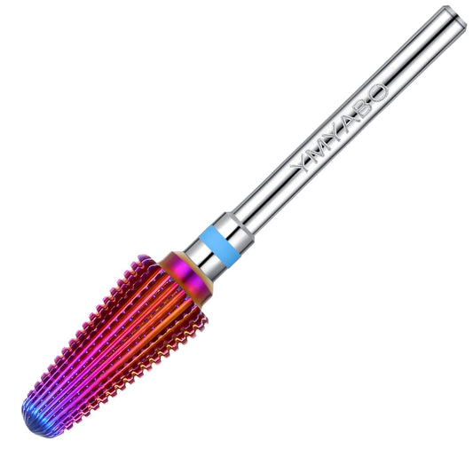 Nail Drill Bit,Professional 3/32" Purple Tornado Carbide Tungsten Multifunction Bits， Fast Remove for Hard Gel and Acrylic, Manicure Pedicure Cuticle Nail Polishing Tool-Medium
