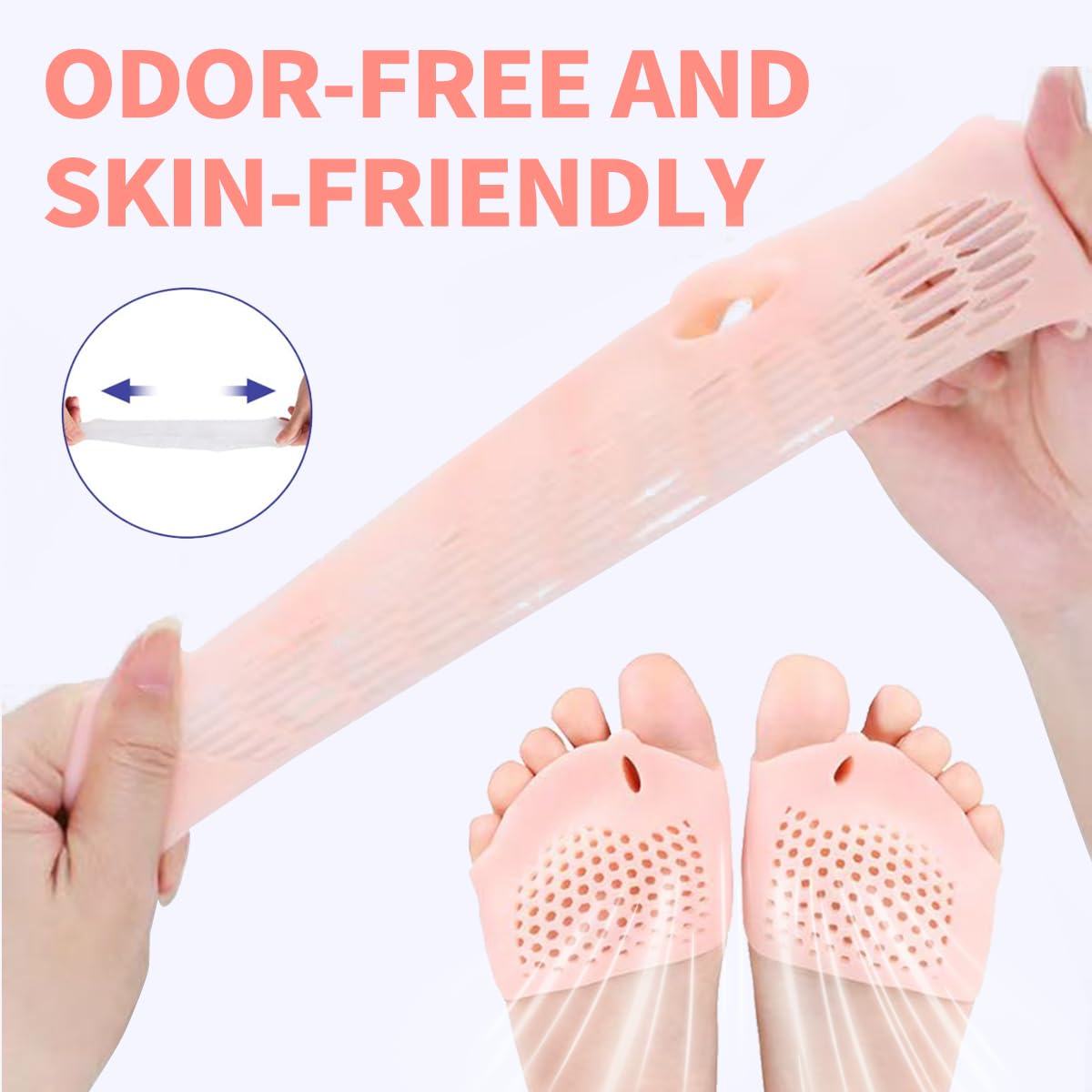 Toe separators for Women & Men， ball of foot bunion corrector toe spacers ，toe protectors women，4-Pairs bunion pads,2025 New