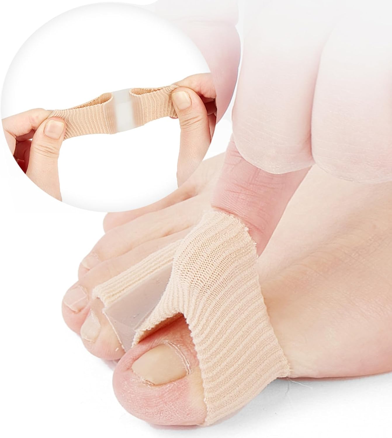 Toe Separators for Overlapping Toes, Hammer Toe Straightener, Toe Spacers Women Men, Gel Toe Separators to Correct Your Toes,Toe Separator for Bunion Pain Relief for Hallux Valgus, Foot Pain (L)
